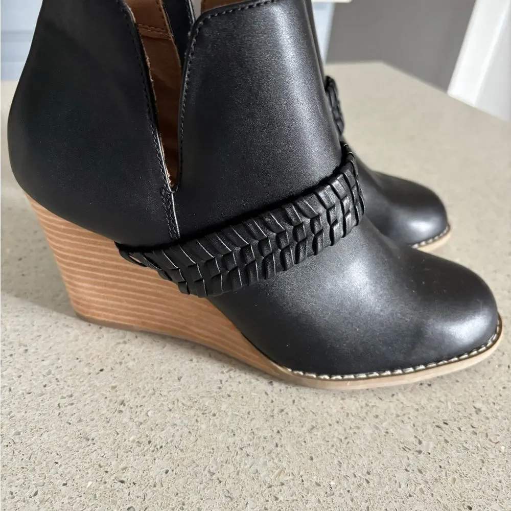 Black Wedge Ankle Boots by Dolce Vita